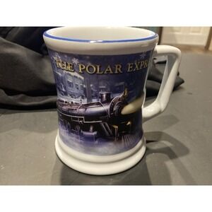 The Polar Express BELIEVE 2D Raised Ceramic Hot Chocolate Tea Coffee Mug Cup NEW